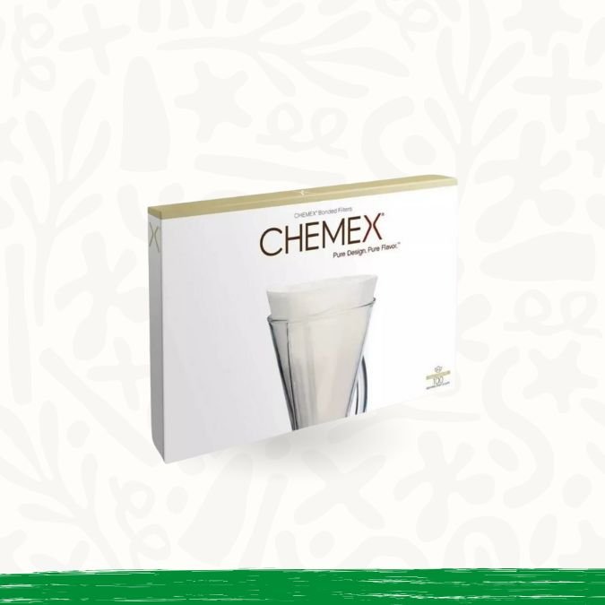 paquete de filtros chemex por 3 tazas con 100 unidades